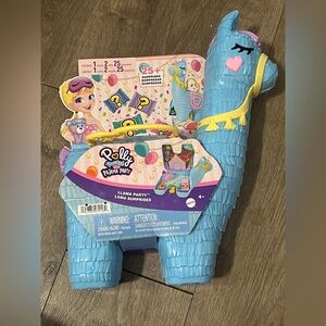 Polly Pocket Llama Large Party Compact 2 Dolls & 25 Accessories New
